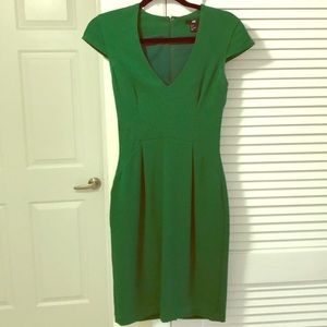 Classic green sheath dress